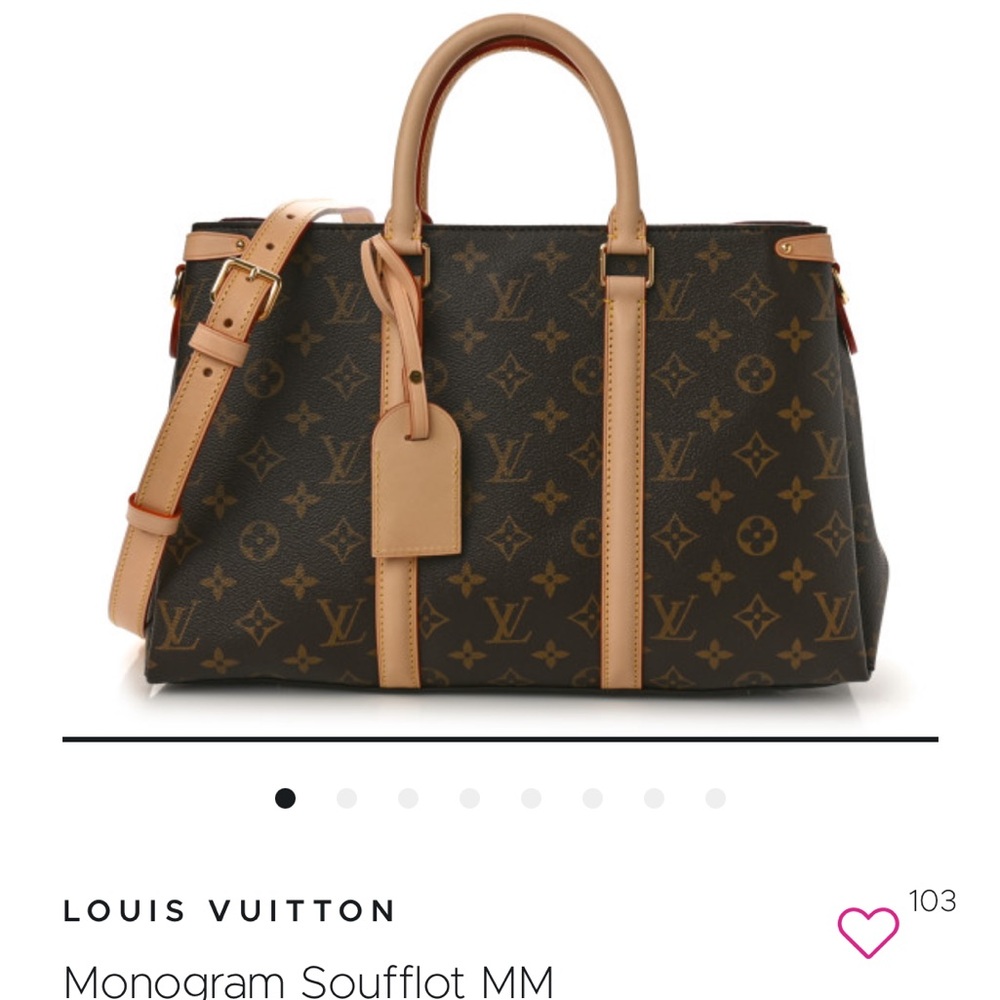 Louis Vuitton Monogram Soufflot MM Brown Bag